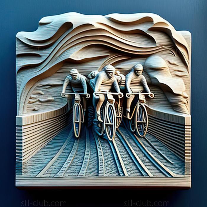 3D мадэль The Bridge Bike Gang Stormy Cycling Road (STL)